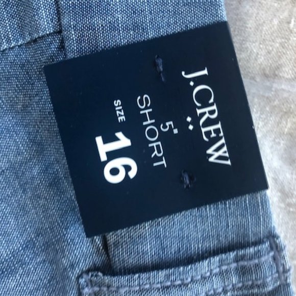 J.Crew Chambray Shorts, Size 16, 5” length - NWT - Picture 3 of 6